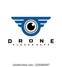 drone logo design vector art