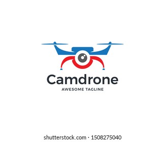 Drone logo design. Vector icon design of wireless technology
