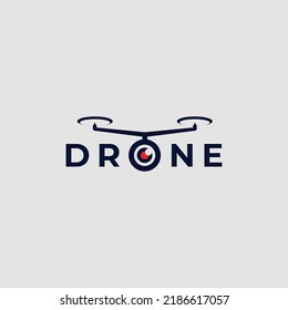 drone logo design vector illustration