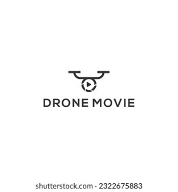 drone logo design vector illustration	