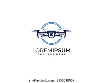 drone logo design vector template