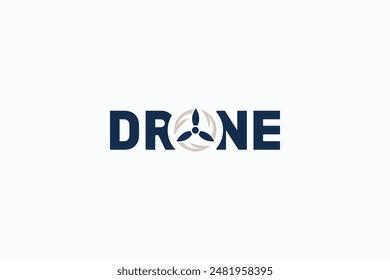 drone logo design vector template