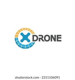 drone logo fly design technology