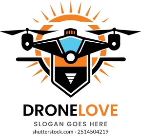 drone logotipo ícone design feito modelo de ideia de amostra 