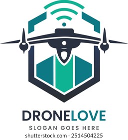 drone logo icon design done sample idea template 