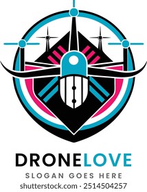 drone logo icon design done sample idea template 