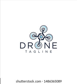 Drone Logo Icon Design Vector Stock