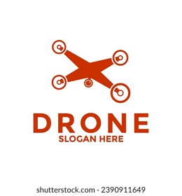 Drone logo icon, Illustration graphic vector of drone technology logo design template