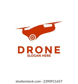 Icono del logotipo de drones, vector gráfico de ilustración de la plantilla de diseño del logotipo de la tecnología de drones