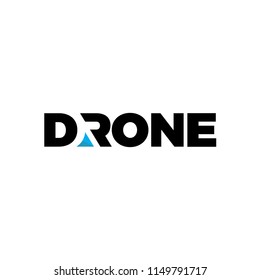 Drone logo icon vector.