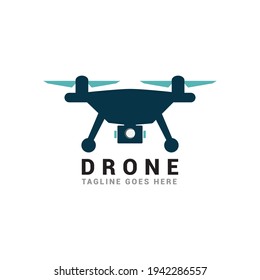Drone logo icon vector template.