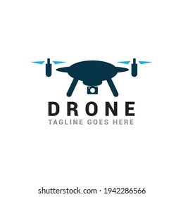 Drone logo icon vector template.