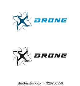 Drone logo isolated 