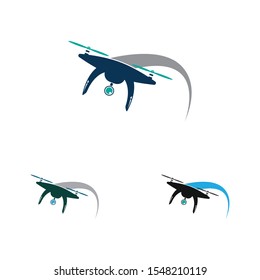 Drone Logo Template Design Vector, Emblem, Design Concept, Creative Symbol, Icon