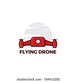 Drone logo template. drone icon