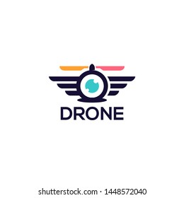 Drone Logo Template Stock Vectors