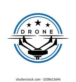 Drone logo template, symbol and icon