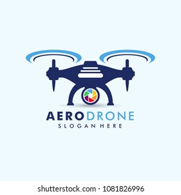 drone logo template vector icon. photography drone vector. quadcopter vector icon