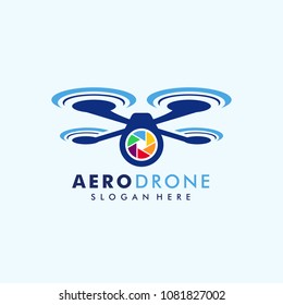 drone logo template vector icon. photography drone vector. quadcopter vector icon