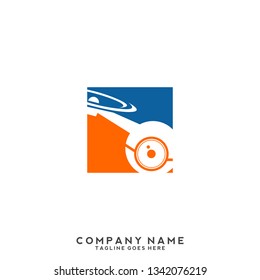 Drone logo template vector icon