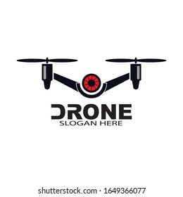 Drone logo template vector icon. photography drone vector. quadcopter vector icon