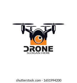 Drone logo template vector icon. photography drone vector. quadcopter vector icon