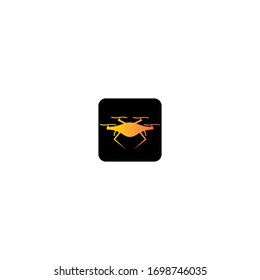 Drone logo template vector icon design