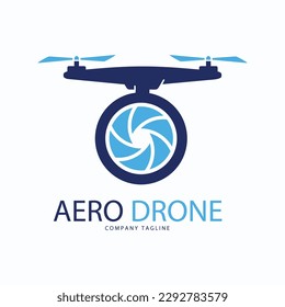 drone logo template vector icon. photography drone vector. quadcopter vector icon