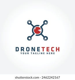 Drohne Logo Vorlage Vektorgrafik Symbol. Fotografie Drohne Vektorgrafik.