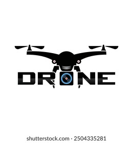 Drone logo template vector icon. photography drone vector. quadcopter vector icon