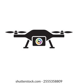 Drone logo template vector icon design