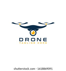 Drone logo, vector design template.