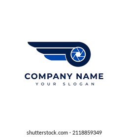 Drone logo vector design template