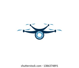 Drone logo vector icon design 