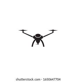 Drone logo vector icon design illustration
