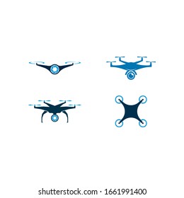 Drone logo vector icon design template 