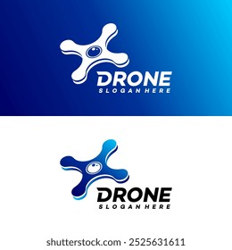 drone logo vector icon illustration design