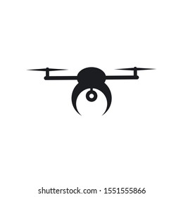 Drone logo vector icon template