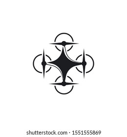 Drone logo vector icon template