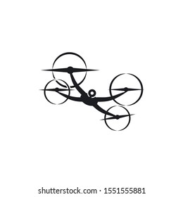 Drone logo vector icon template