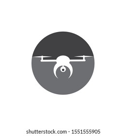 Drone logo vector icon template