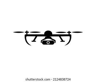 Drone Logo Vector Icon Template.Simple Design Inspirations of a Drone with a Camera.