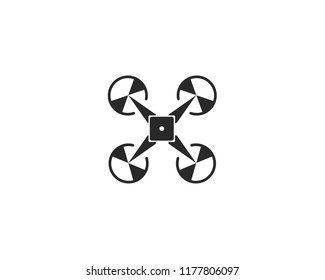 Drone logo vector illustration