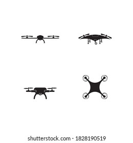 Drone logo vector illustration design