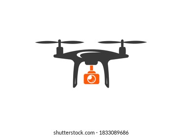 Drone logo vector ilustration design