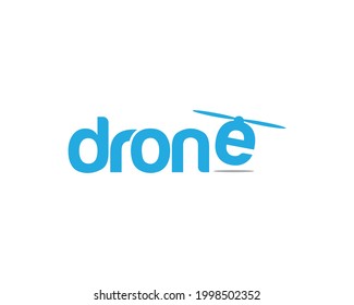 drone logo vector simple design template