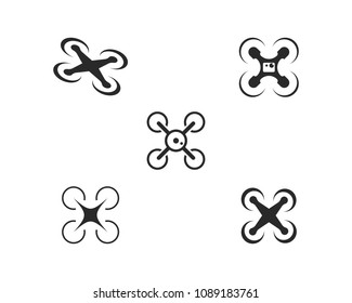 Drone logo vector template