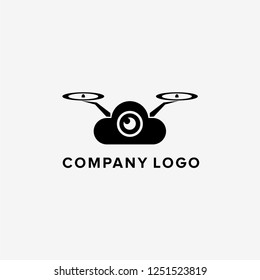 drone logo vector. template design