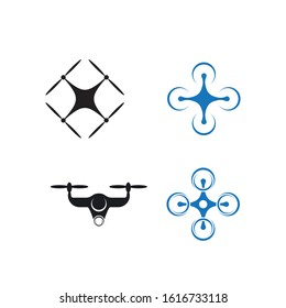 Drone logo vector template design