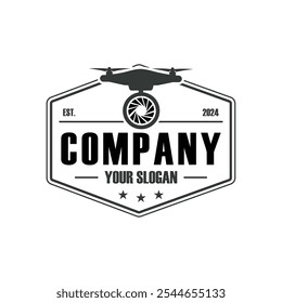 Video Logotipo del dron, logotipo del helicóptero